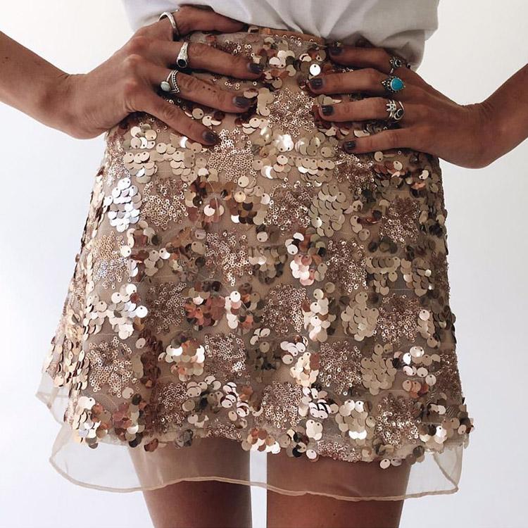 #5100 Sequined Skirt