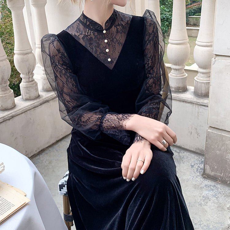 5128 VELVET DRESS - DresseslovesOOTD