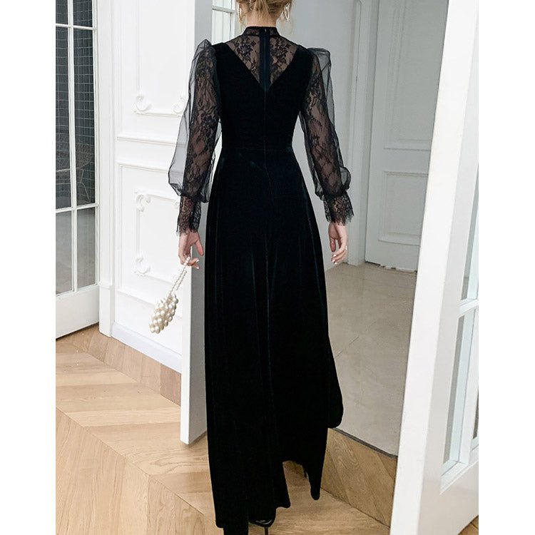 5128 VELVET DRESS - DresseslovesOOTD