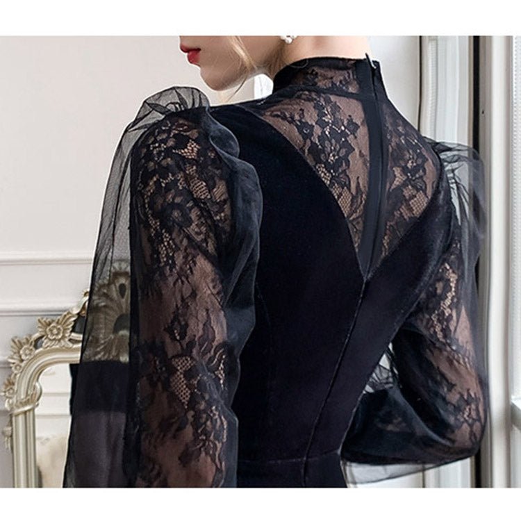 5128 VELVET DRESS - DresseslovesOOTD
