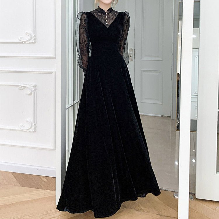 5128 VELVET DRESS - DresseslovesOOTD
