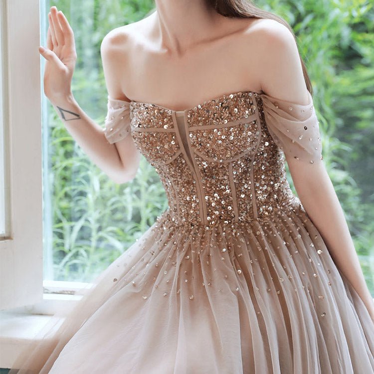 5132 NOBLE HANDWORK EVENING DRESS - DresseslovesOOTD