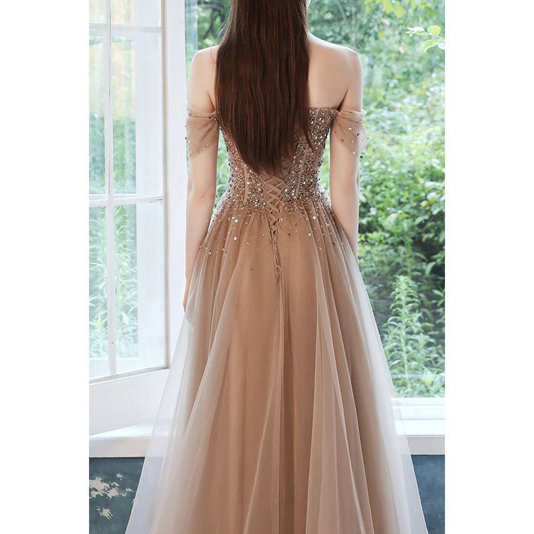 5132 NOBLE HANDWORK EVENING DRESS - DresseslovesOOTD