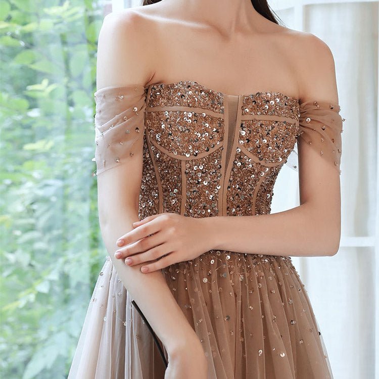 5132 NOBLE HANDWORK EVENING DRESS - DresseslovesOOTD