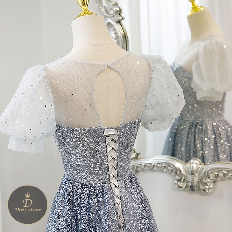 5324 Starry sky gradient evening dress - DresseslovesOOTD
