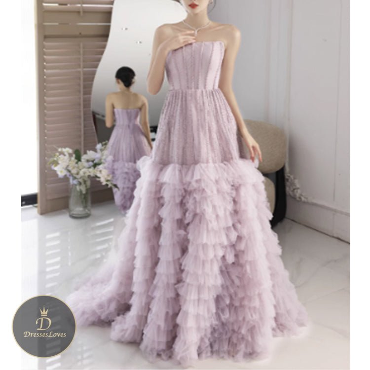 5429 BANDEAU EVENING DRESS - DresseslovesOOTD