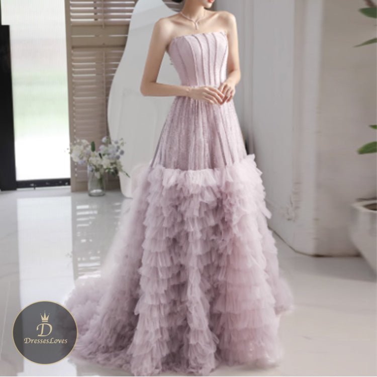 5429 BANDEAU EVENING DRESS - DresseslovesOOTD