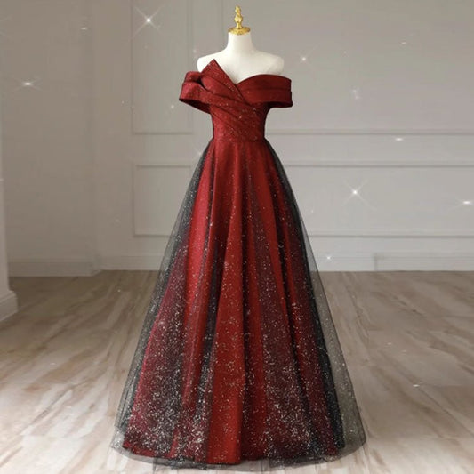 5441 OFF SHOULDER EVENING DRESS - DresseslovesOOTD