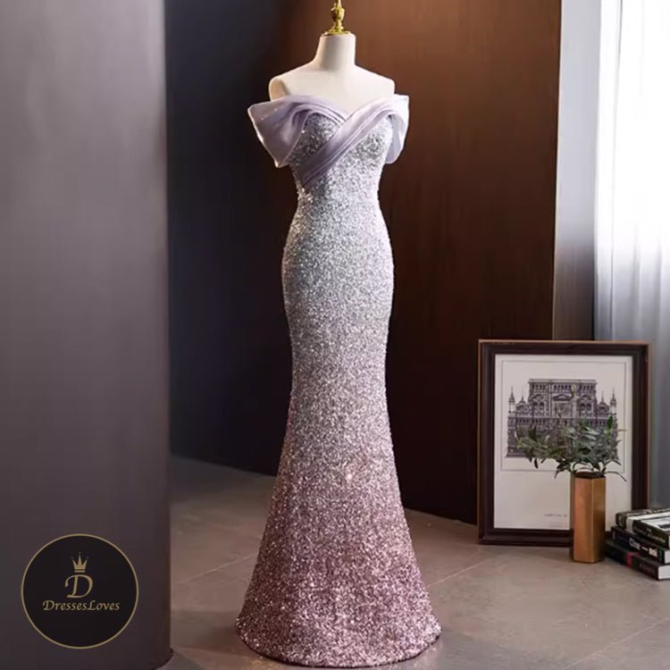 5462 SEQUINS EVENING DRESS - DresseslovesOOTD