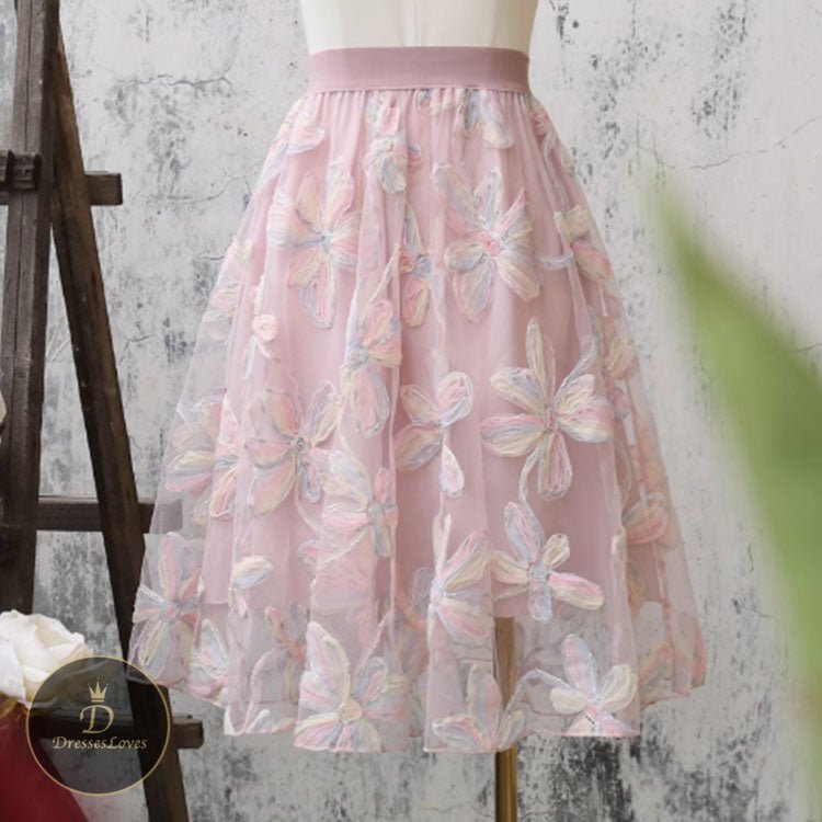 5489 MESH HIGH WAIST SKIRT - DresseslovesOOTD
