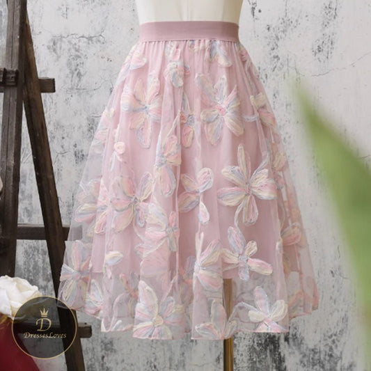 5489 MESH HIGH WAIST SKIRT - DresseslovesOOTD