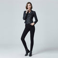 Cropped Faux Leather Biker Jacket