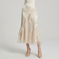 High-Waist Paneled Stretch Skirt