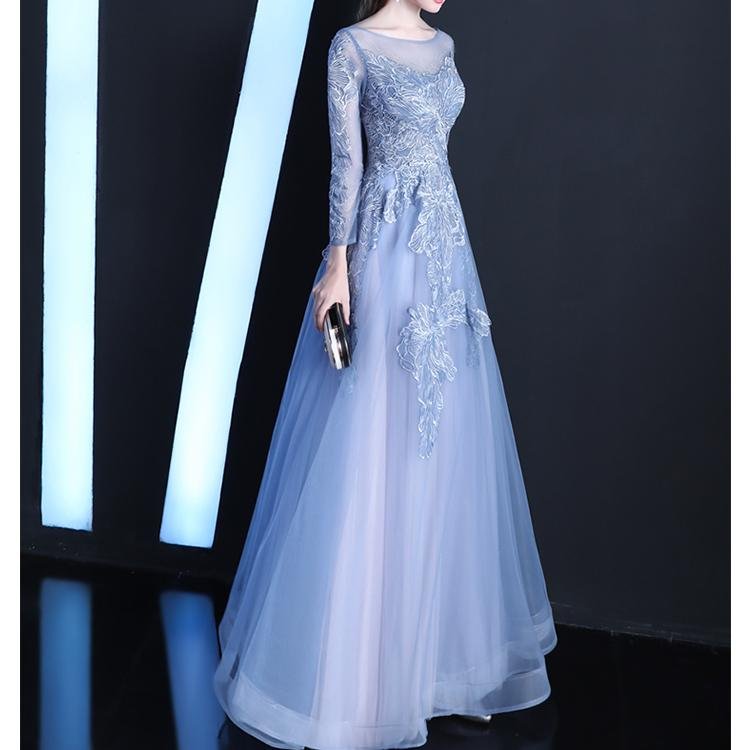 60066 Embroidery Evening Dress - DresseslovesOOTD