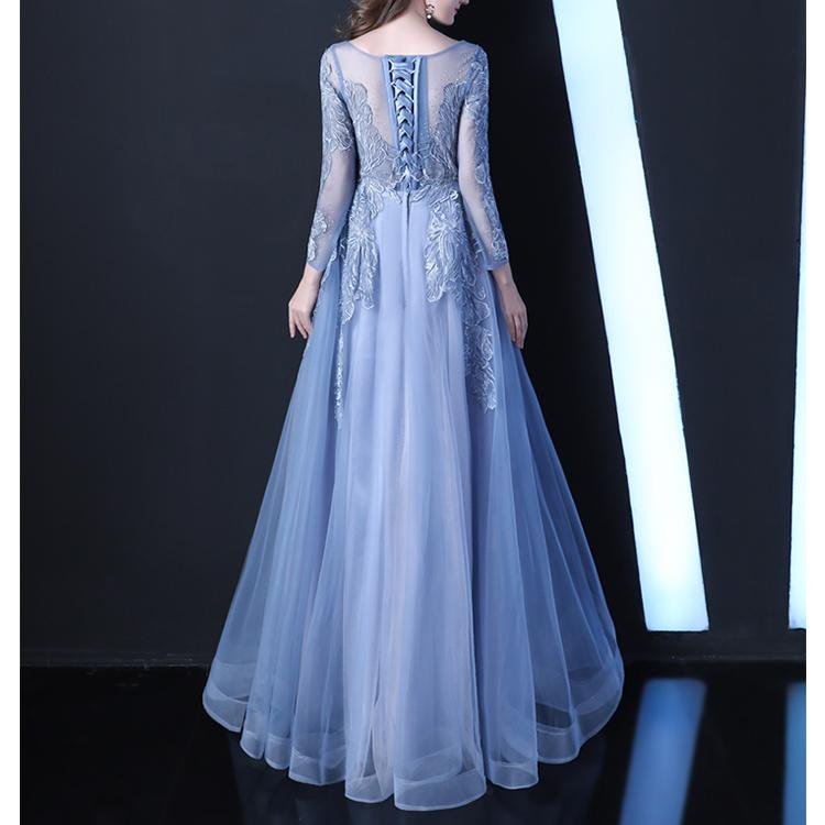 60066 Embroidery Evening Dress - DresseslovesOOTD