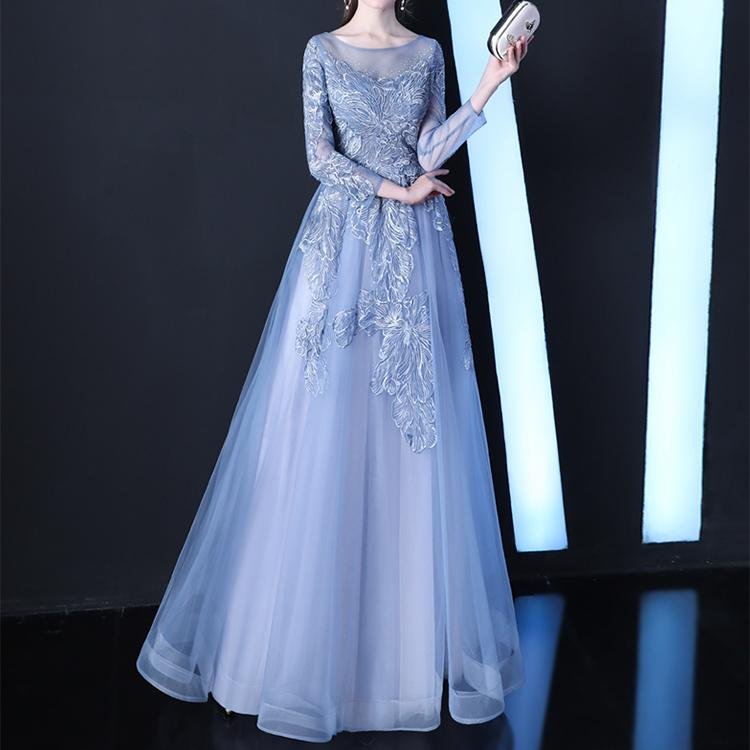 60066 Embroidery Evening Dress - DresseslovesOOTD
