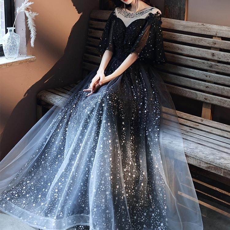 60077 Sequin Evening Swing Dress - DresseslovesOOTD