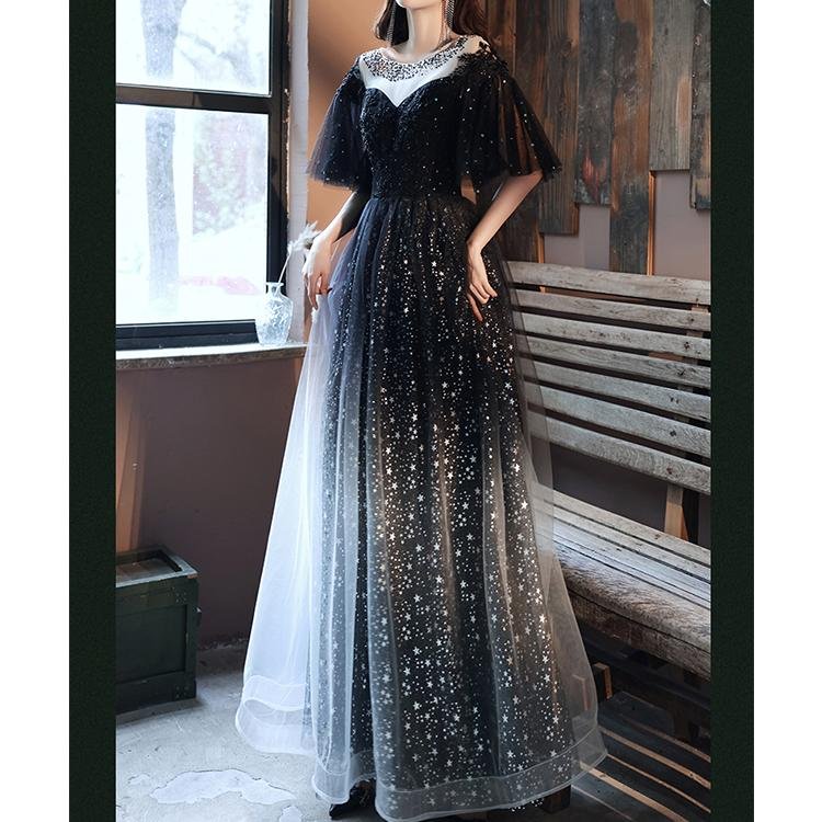 60077 Sequin Evening Swing Dress - DresseslovesOOTD