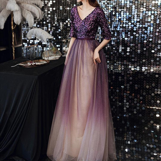 60083 Sequin Party Dress - DresseslovesOOTD