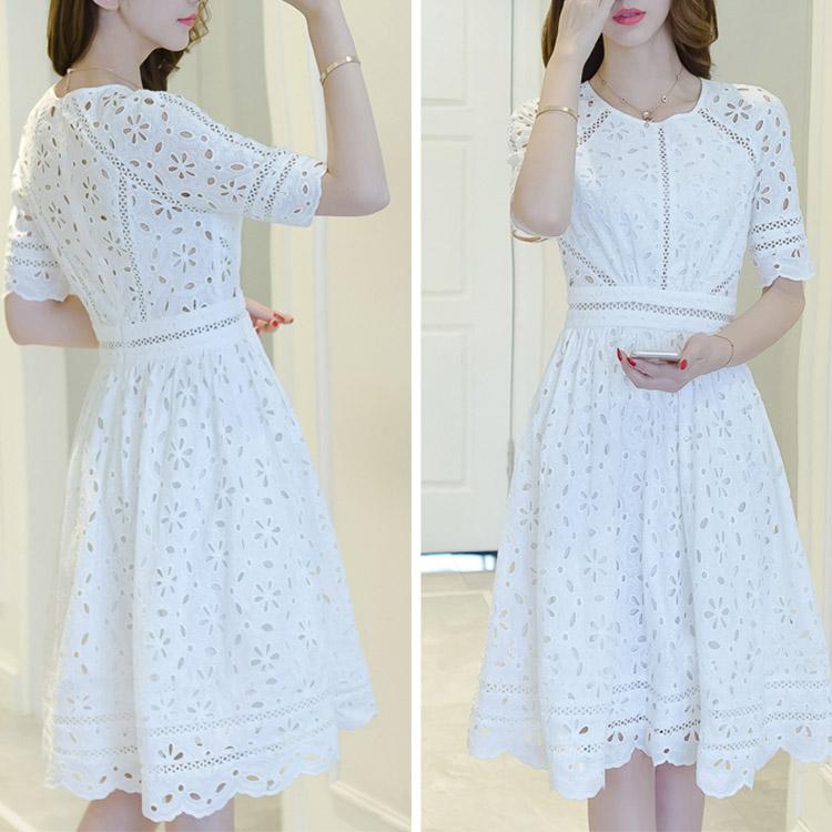 #7149  LACE SWING DRESS