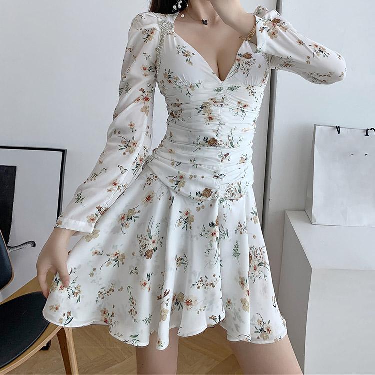 #7168 FLORAL SWING DRESS