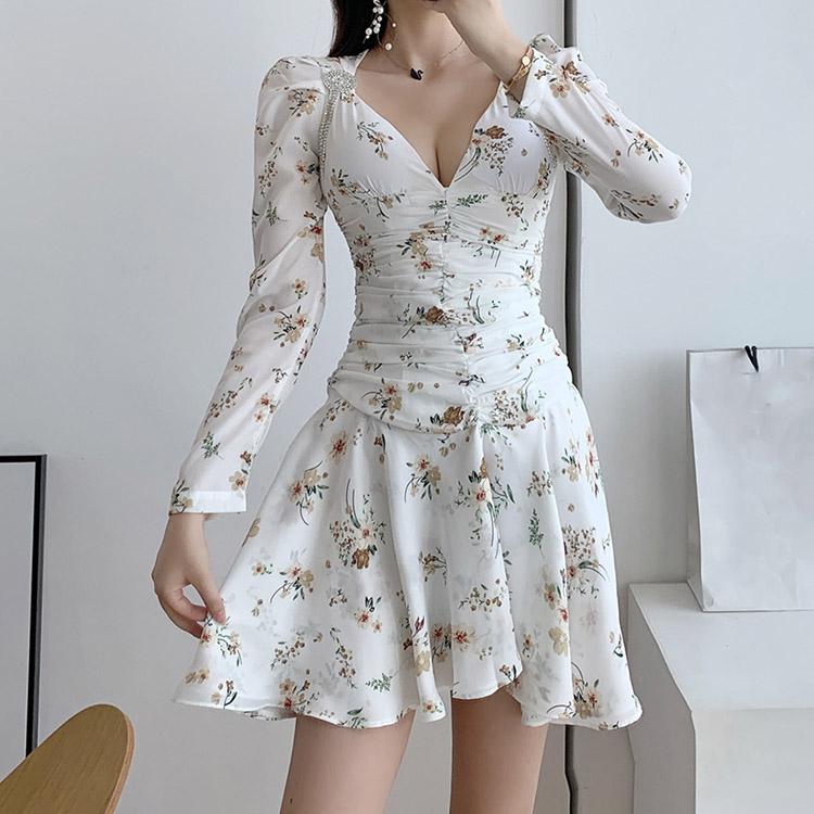 #7168 FLORAL SWING DRESS