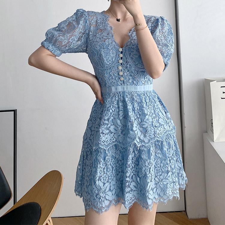 #7170 LACE SWING DRESS