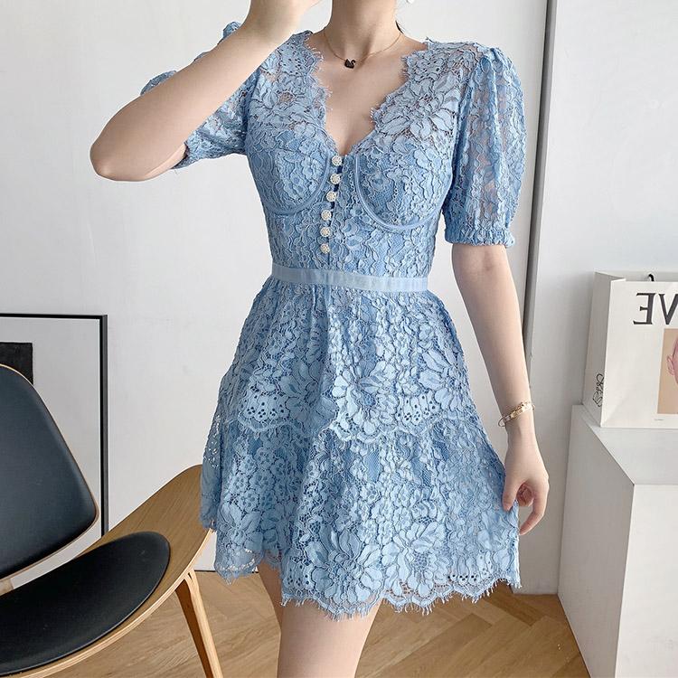 #7170 LACE SWING DRESS