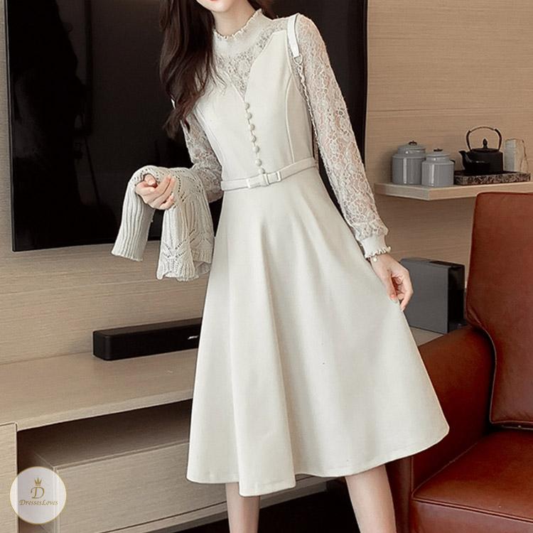 #7199 SHWAL KNITTED SUIT DRESS