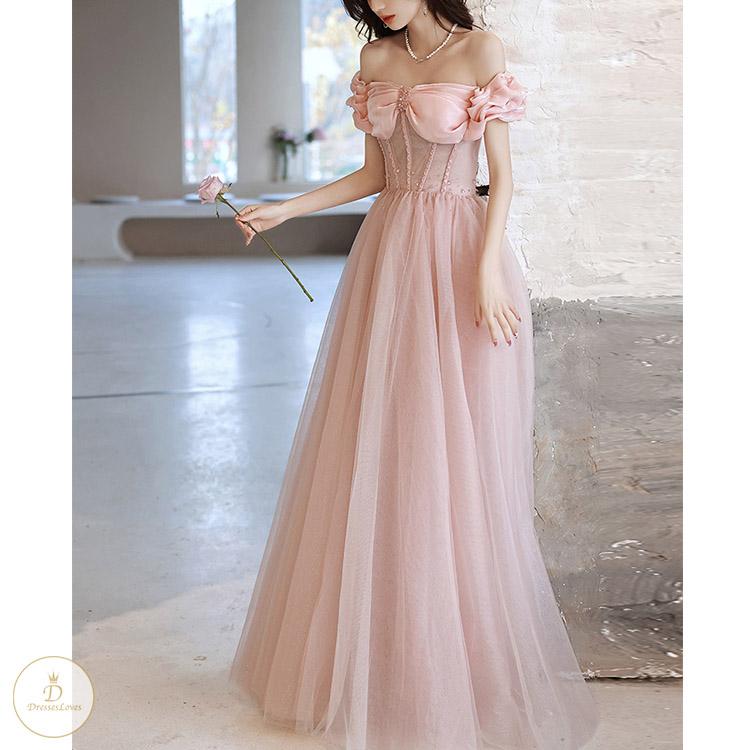 #7289 OFF SHOULDER EVENING DRESSES