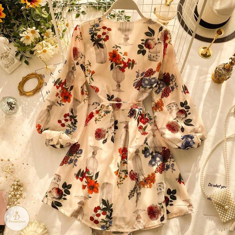 #7320 FLORAL PRINT DRESS