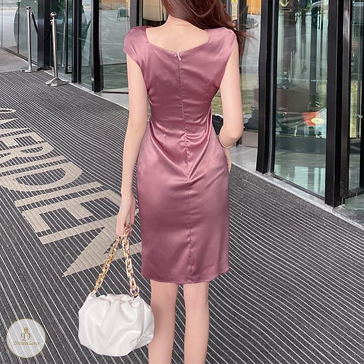 #7397 SATIN DRESS