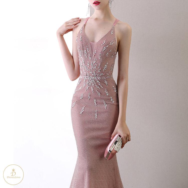 #7406 BODYCON EVENING DRESS