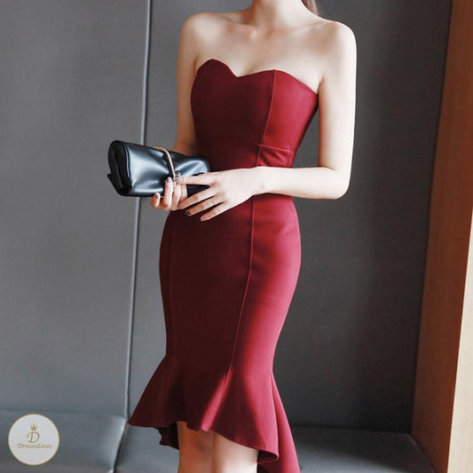 #7410 BANDEAU DRESS