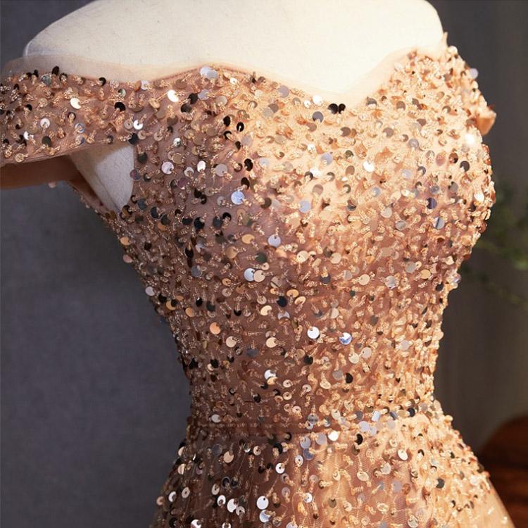 #7417 ONE SHOULDER SEQUIN  DRESS