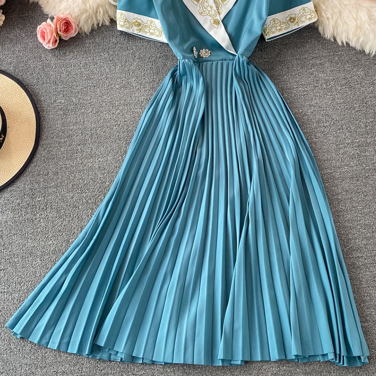 #7452 PLEATED DRESS