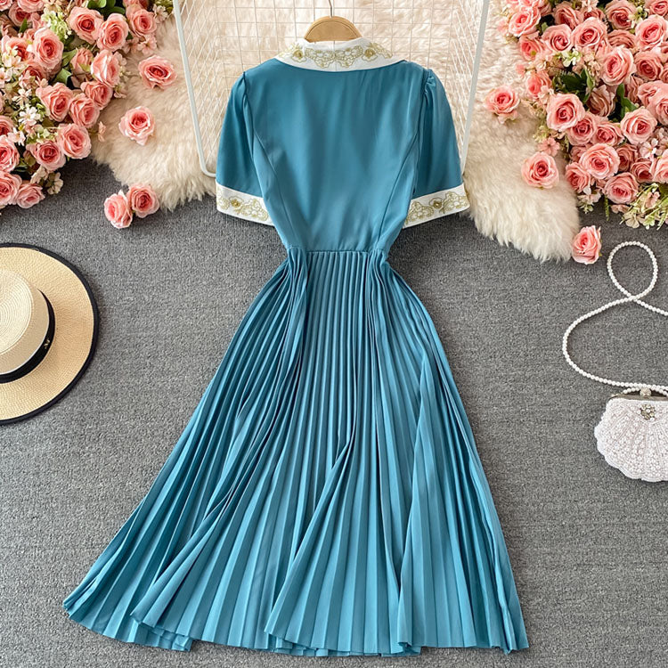 #7452 PLEATED DRESS