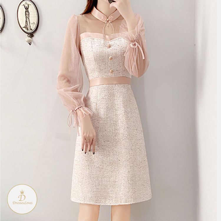 #7523  LONG SLEEVE WORK DRESS