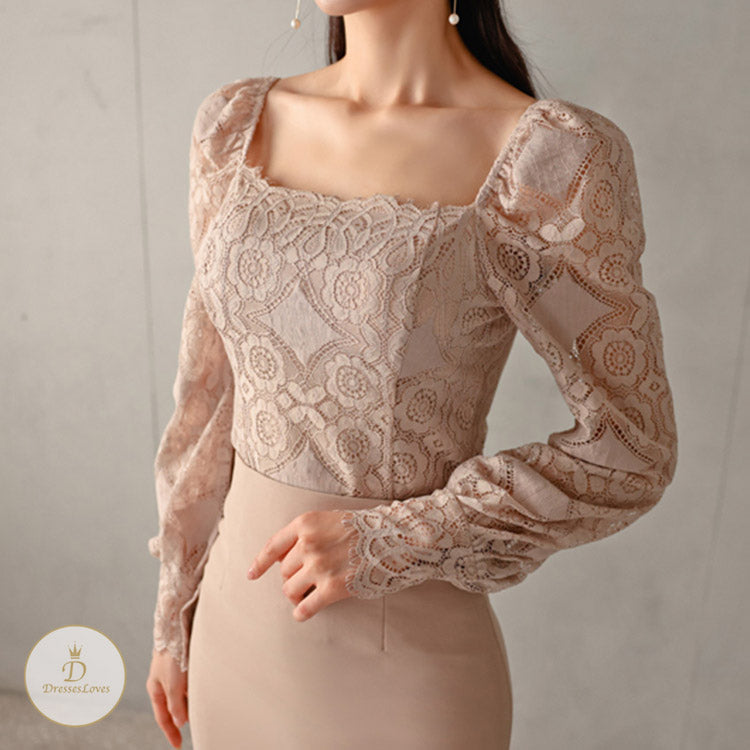 #7545 IRREGULAR LACE DRESS