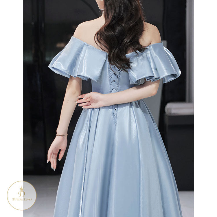 #7579 BOW EVENING DRESS