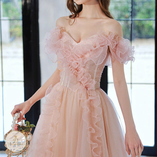 #7613 BANDEAU EVENING DRESS