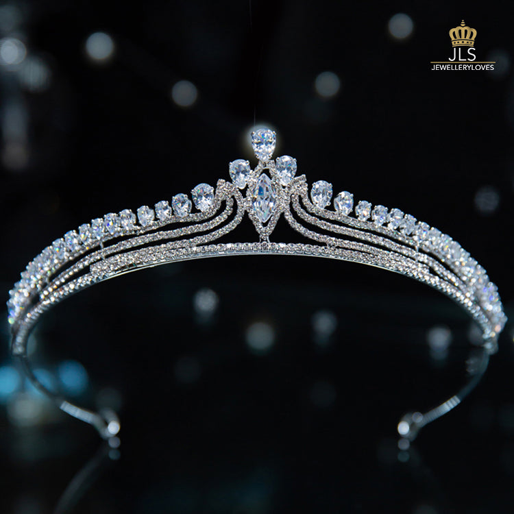 #R33238 Crown + Earrings (Two-piece )