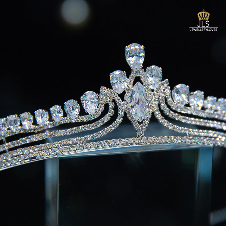 #R33238 Crown + Earrings (Two-piece )