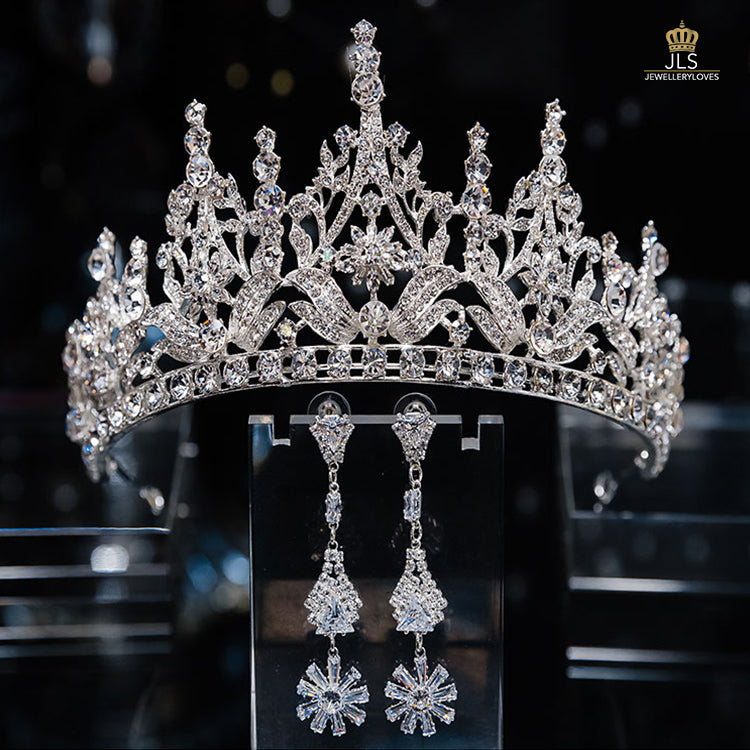 #R33249 Crown + Earrings (Two-piece )