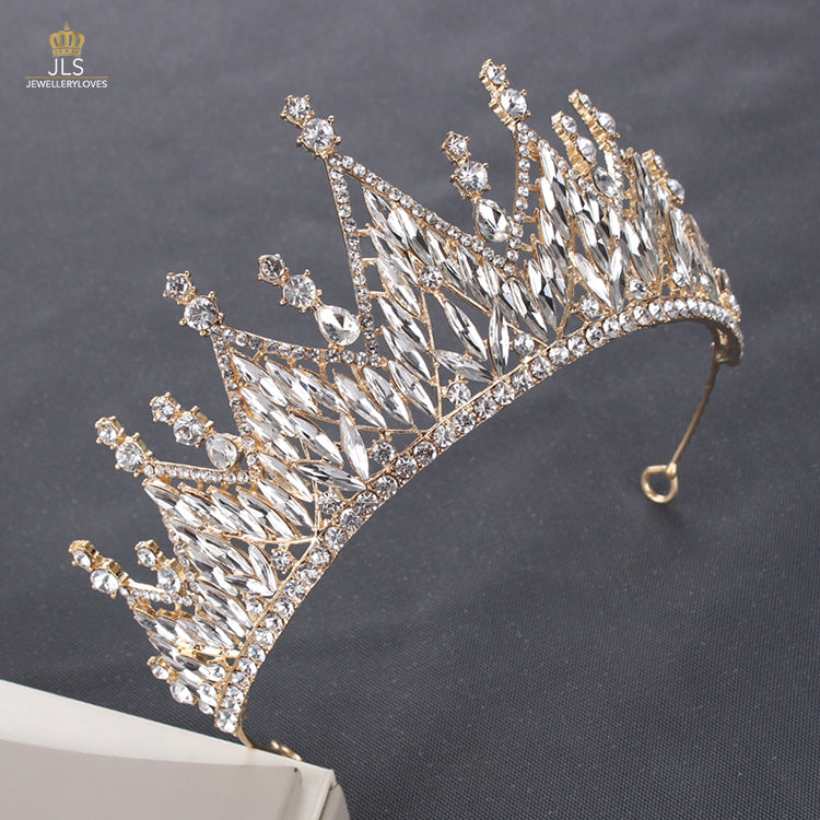 #R33252 Crown + Earrings + Necklace (Three-piece )