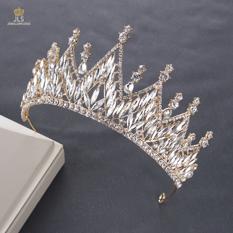 #R33252 Crown + Earrings + Necklace (Three-piece )