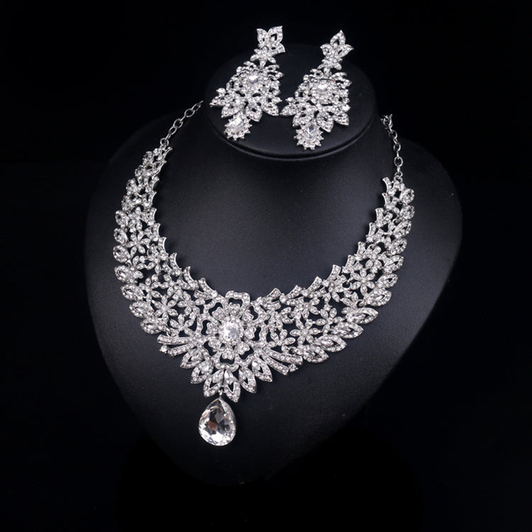 R33260 Earrings + Necklace (Two-piece )