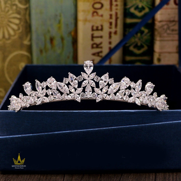 #TQ2027 Crown + Earrings + Necklace (Three-piece )