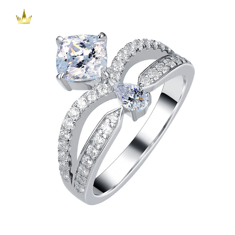 #TQ2057 Moissanite Ring