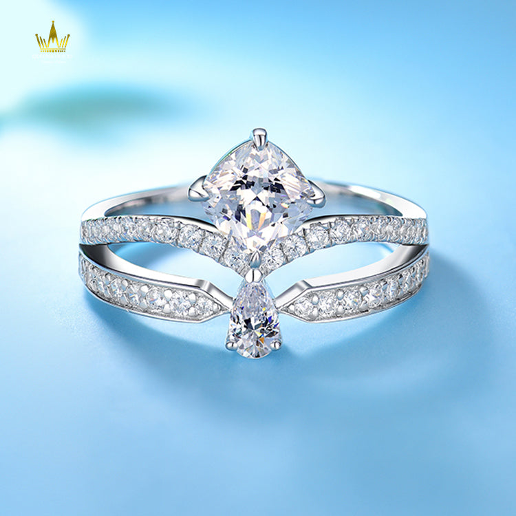 #TQ2057 Moissanite Ring